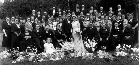 Huwelijk van Walther en Frlorence Van Miegroet in 1939